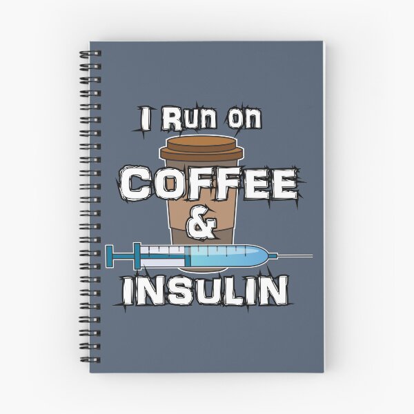 Artikelvorschau, Ich laufe auf KAFFEE & INSULIN entworfen und verkauft von MaribitsPrints.