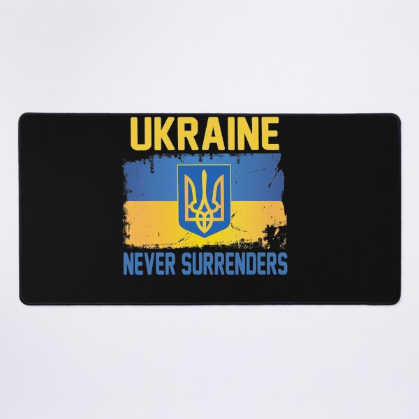 Item preview, UKRAINE Never Surrenders Tee Support Ukraine Ukrainian Flag designed and sold by Lylyluta2017.