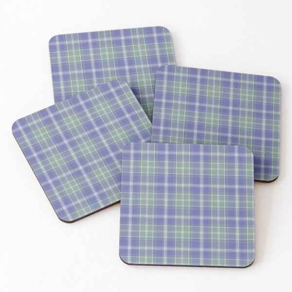 Item preview, Green and Periwinkle Plaid Repeat Pattern designed and sold by rhombusOnion.