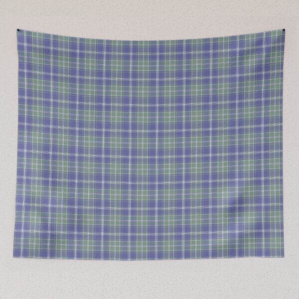 Item preview, Green and Periwinkle Plaid Repeat Pattern designed and sold by rhombusOnion.