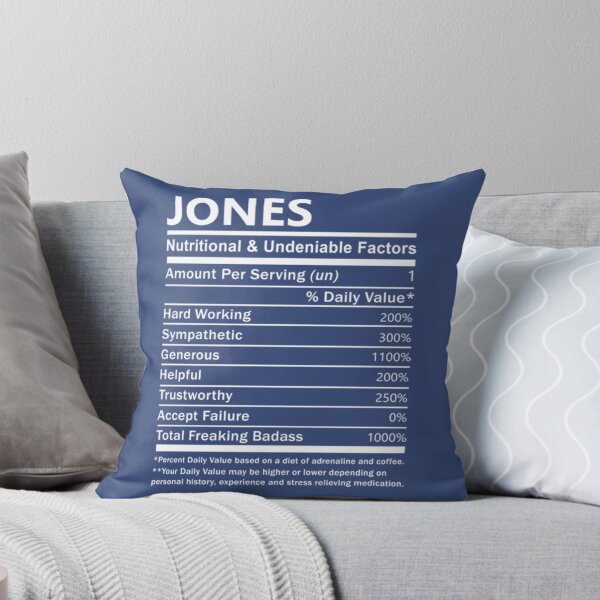 Item preview, Jones Name Nutritional and Undeniable Name Factors designed and sold by Sebastianart5.