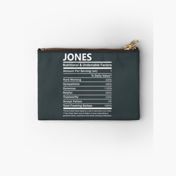 Item preview, Jones Name Nutritional and Undeniable Name Factors designed and sold by Sebastianart5.