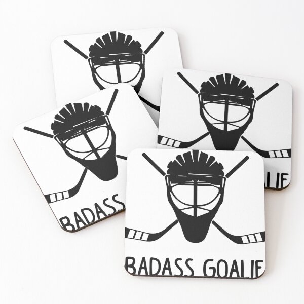 Artikelvorschau, Badass Hockey Goalie, Hockey-Liebhaber-Shirt, Hockey-Spieler-Shirt, Geschenk für Hockey-Liebhaber, Geburt entworfen und verkauft von gretaboone.