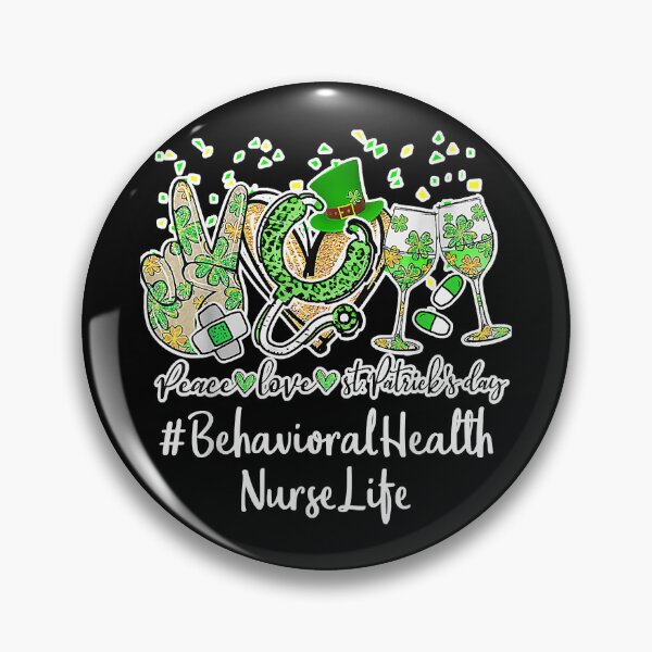 Item preview, Peace Love Nurse St Patrick Day 2022 Behavioral Health Nurse designed and sold by RosalindaRojas.
