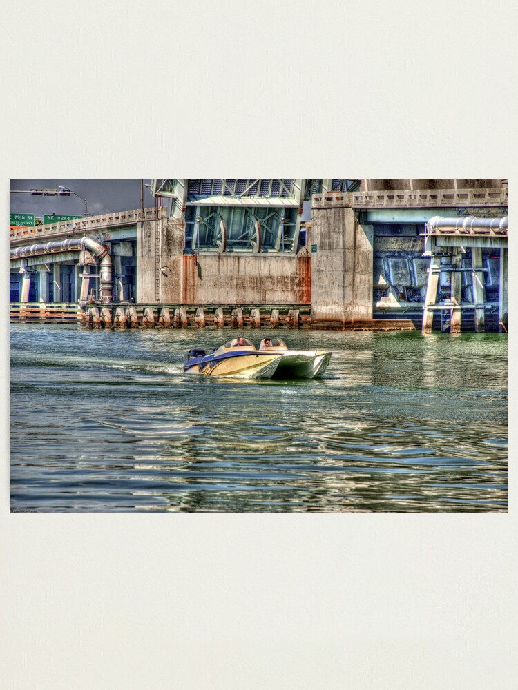 Alternate view of Speedboat Approaches Photographic Print