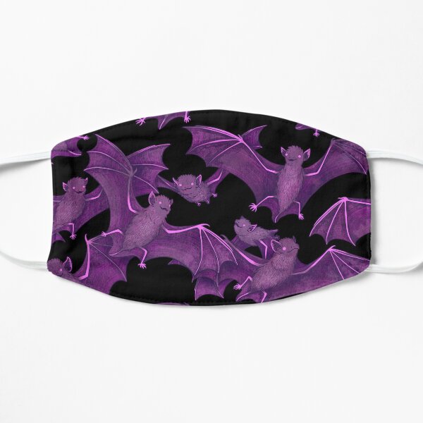 Flock of Pink Bats Flat Mask