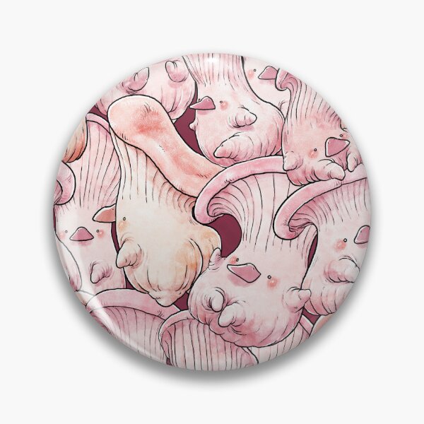 Item preview, Pink and Yellow Oyster Mushroom Pattern designed and sold by ElfSama.