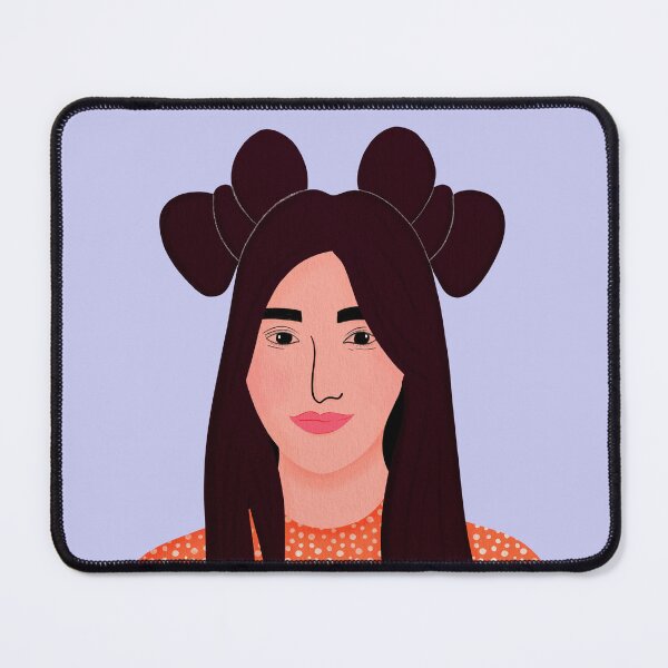 Item preview, Cute Teenage Girl in Half up Top Knot Hairstyle and Polka Dotted Summer Dress designed and sold by NAYANA S KUMAR.