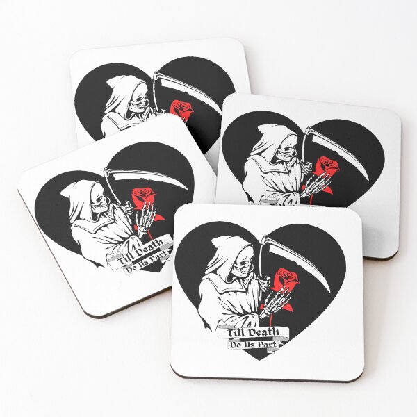 Item preview, Till Death Do Us Part- Grim Reaper & Rose designed and sold by ProfoundTruth.