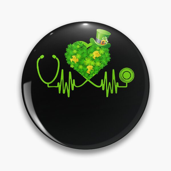 Item preview, Nurse Stethoscope Heartbeat Irish designed and sold by RosalindaRojas.
