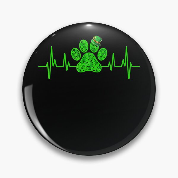 Item preview, Irish Cute Dog Paw Clovers St Patrick's Day Lucky Shamrock designed and sold by RosalindaRojas.