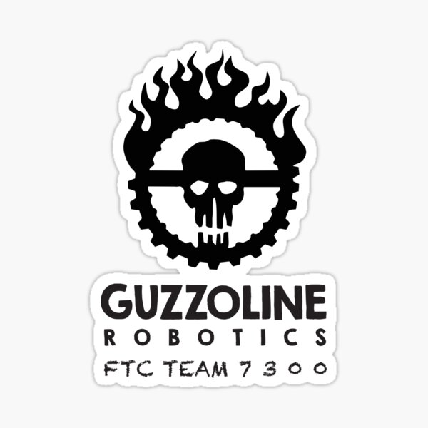 Guzzoline Robotics - Black Sticker