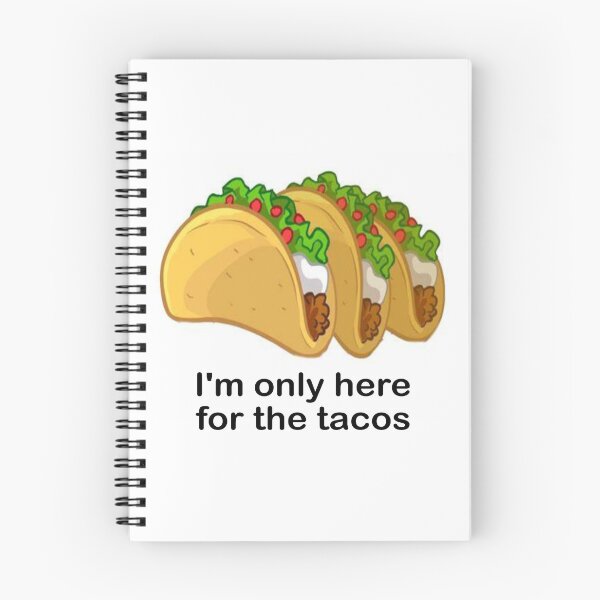 Item preview, I'm only here for the tacos: funny, humorous but oh, so truthful. Decor, accent piece, gift idea designed and sold by Becky Hunter.