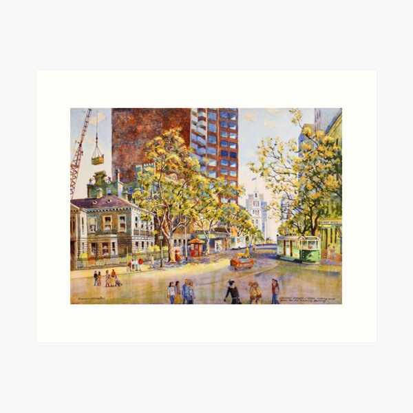 Item preview, Collins Street 1990 designed and sold by SperringArt.