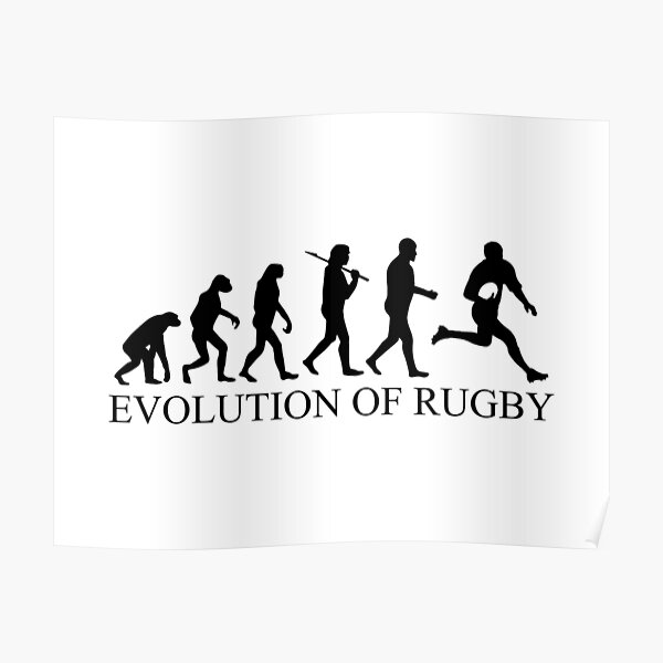 "Evolution Of Rugby" Poster for Sale by JoelDesigns Redbubble