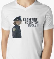 Kate Beckett Men's V-Neck T-Shirt