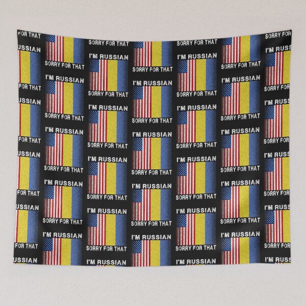 Item preview, I'm Russian, Sorry for that-Russians who support Ukraine designed and sold by BRtisticDesigns.