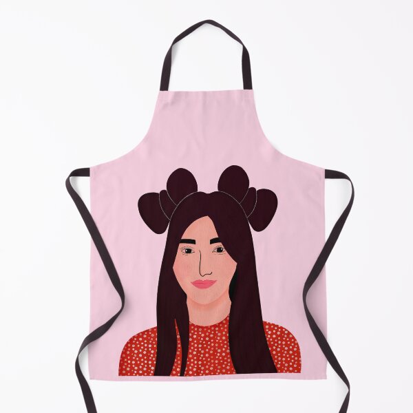 Item preview, Teenage Girl in Half up Top Knot Hairstyle in Polka Dotted Summer Dress designed and sold by NAYANA S KUMAR.