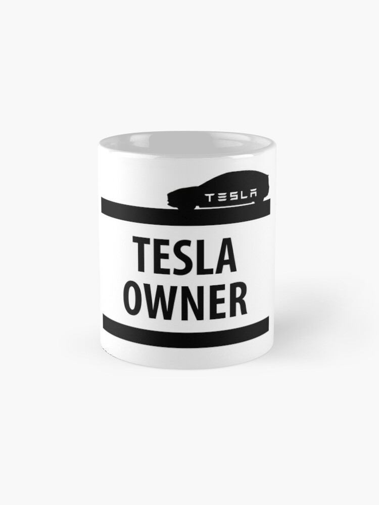 Tesla Model 3 Black Coffee Mug