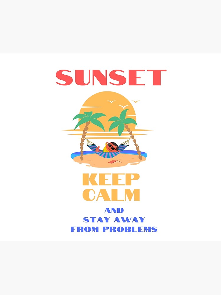 Simple Design For Sunset Lovers Poster By Pentoora Redbubble