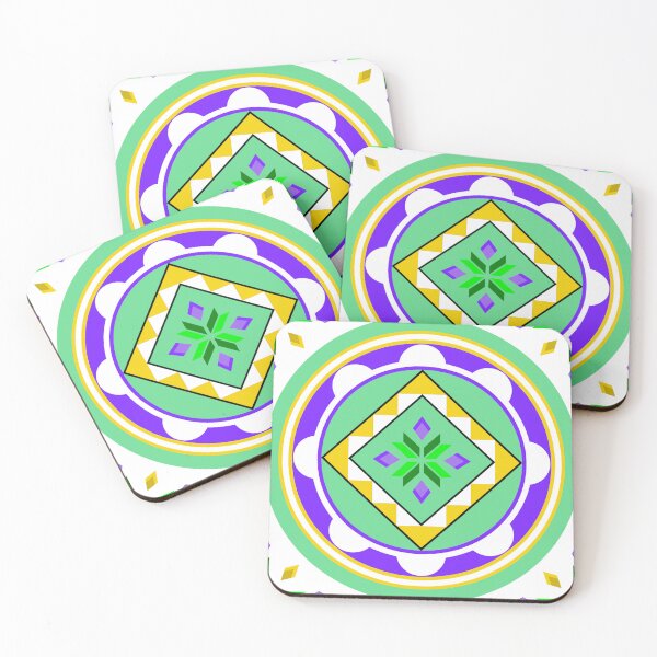 Item preview, Colorful flower geometric pattern  designed and sold by eyemilin.