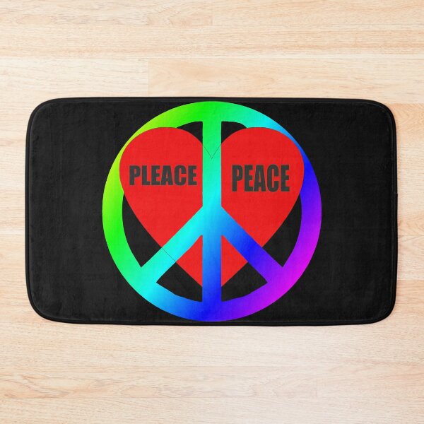 Item preview, Pleace Peace - peace - heart - peace sign colorful designed and sold by kreawusel-bin.