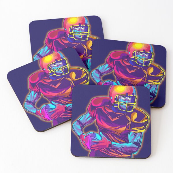 Item preview, American Football Player Vaporwave 80s Sticker designed and sold by Ilhamqrov.