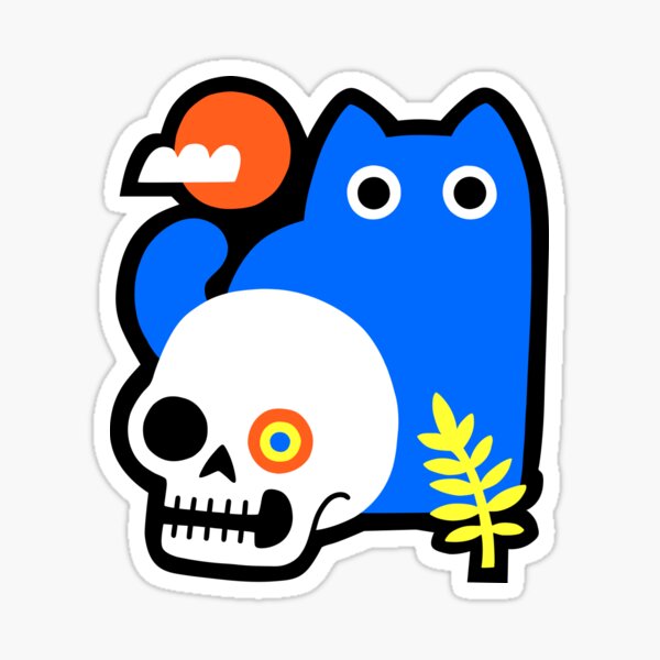Vista previa del artículo con la obra «Pequeño gato azul», diseñado y vendido por obinsun.