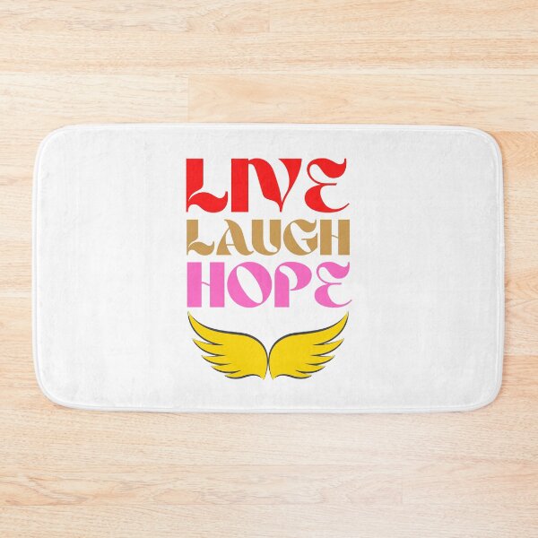 Item preview, Live Laugh Hope - Short Motivational Phrase | Colorful Stylish Hope Typography designed and sold by Delandor.