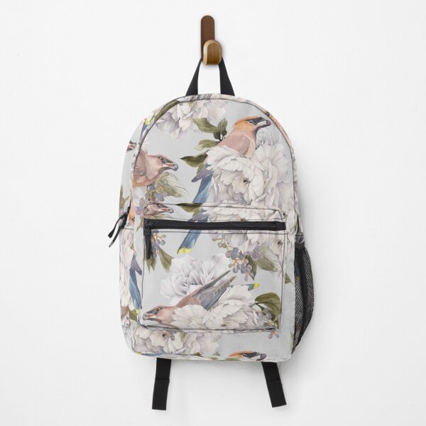 Item preview, Cedar Waxwing watercolor bird pattern shabby chic designed and sold by The Willow Of Rain City.