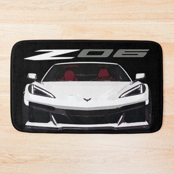 Item preview, C8 Arctic White Z06 c8r graphic car line art designed and sold by cowtownCOWBOY.