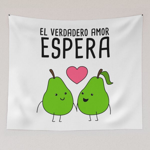 Item preview, El Verdadero Amor Espera Spanish Pun designed and sold by DimatiaLazat.