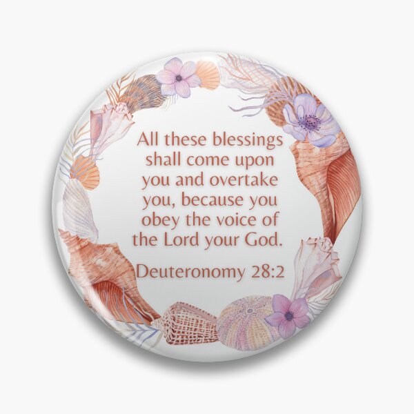 Item preview, All these blessings shall come upon you and overtake you, because you obey the voice of the Lord your God. designed and sold by FlutterByH.