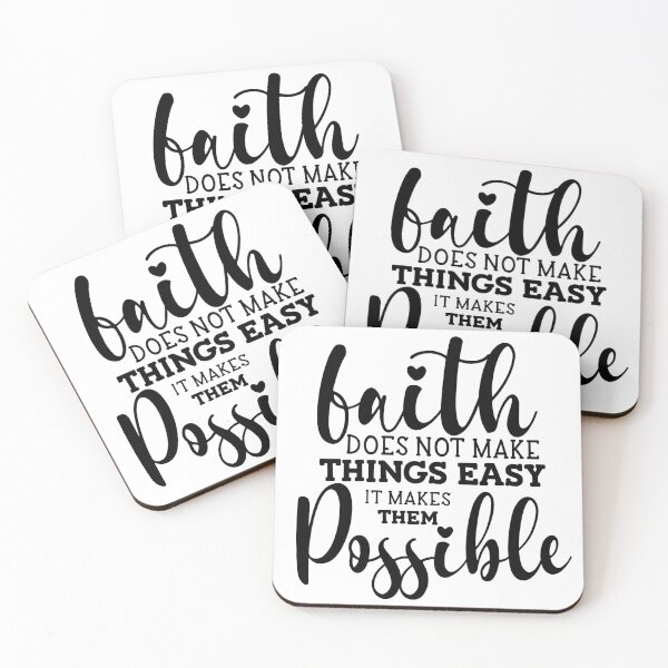 Item preview, Faith Does Not Make Things Easy, It Makes Them Possible designed and sold by BlushingCreatives.