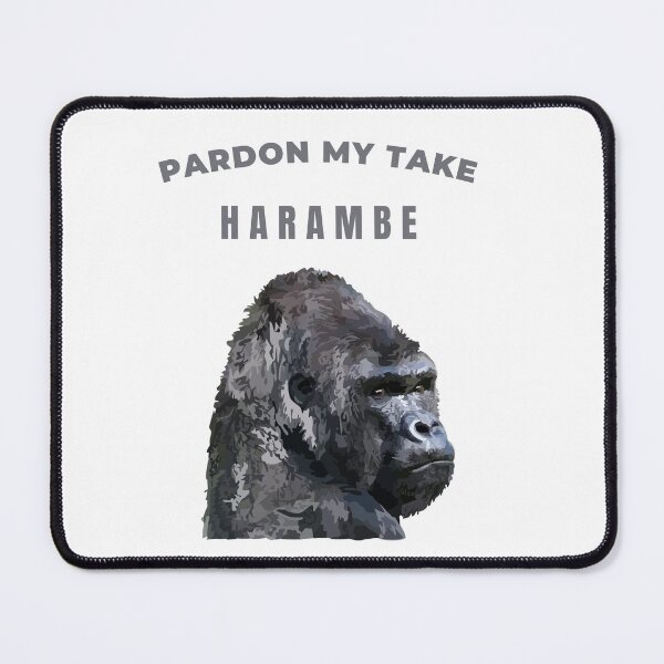 Item preview, PARDON MY TAKE HARAMBE watercolor gorilla designed and sold by MiKy1997.