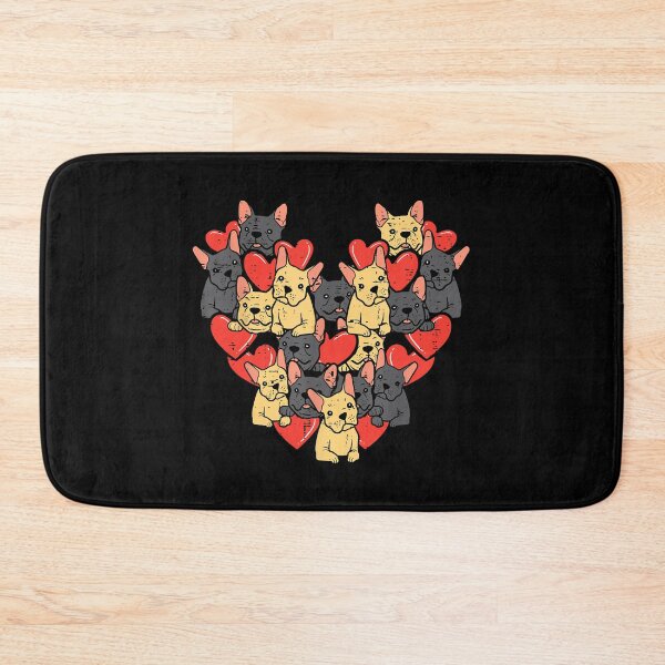 Item preview, French Bulldogs Hearts Cute Valentines Day Frenchie Dog designed and sold by vincentalan.