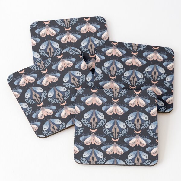 Item preview, night moths  designed and sold by AnaGuziiArt.