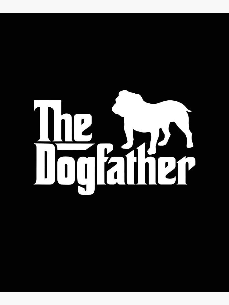 Disover The Dogfather Bulldog English Bulldog Dad Apron