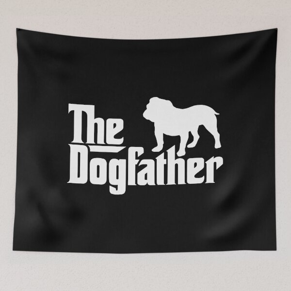 Item preview, The Dogfather Bulldog English Bulldog Dad designed and sold by vincentalan.