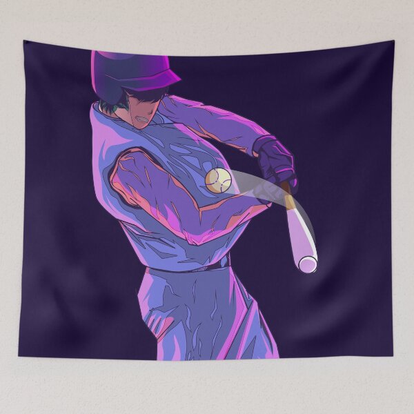 Item preview, Anime Baseball Vaporwave 80s Sticker designed and sold by Ilhamqrov.