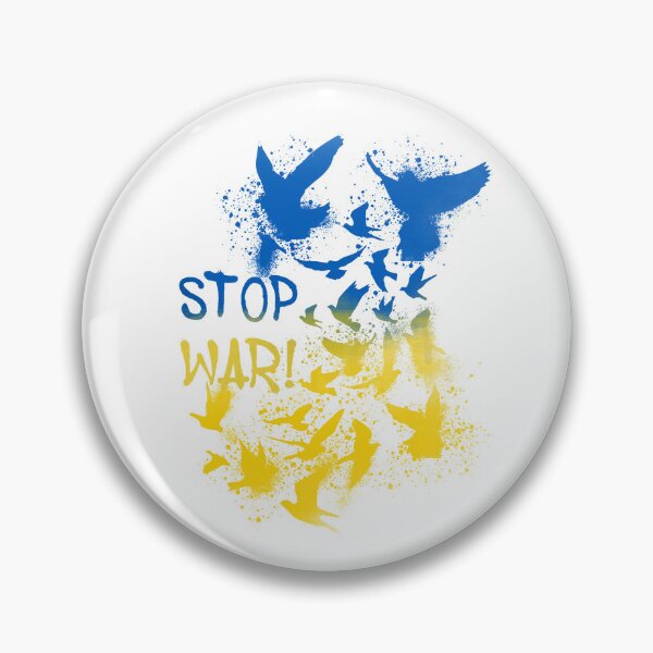 Item preview, stop war, ukraine, war, russia, ukraine war, pigeons, peace, birds, graffiti, painting, flag designed and sold by theherbst131313.