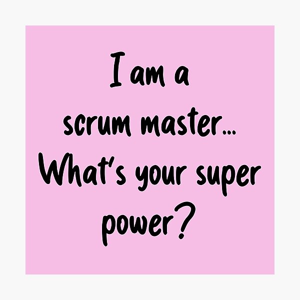 Artikel-Vorschau von Meine Superkraft ist Scrum - pink, designt und verkauft von Amerant.