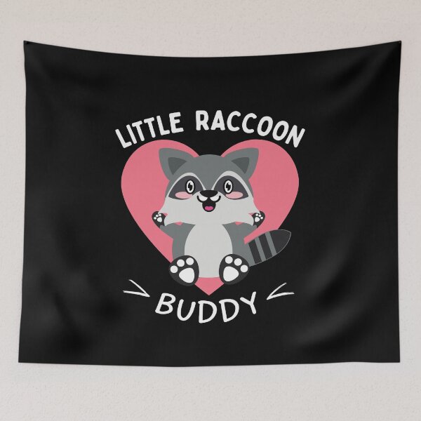 Item preview, Little Raccoon Buddy (Raccoon Lover) designed and sold by i-longmanshop.