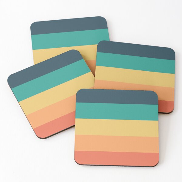 Item preview, Retro Stripes Summer Color Palette designed and sold by SoccaTamam.