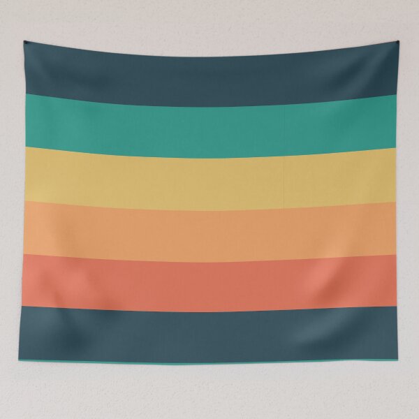 Item preview, Retro Stripes Summer Color Palette designed and sold by SoccaTamam.