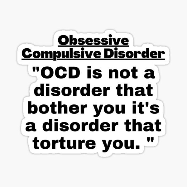 Item preview, OCD Awareness, Obsessive Compulsive Disorder, OCD Warrior, OCD Quote, OCD support, OCD Gift designed and sold by ILLTOOCHILL.