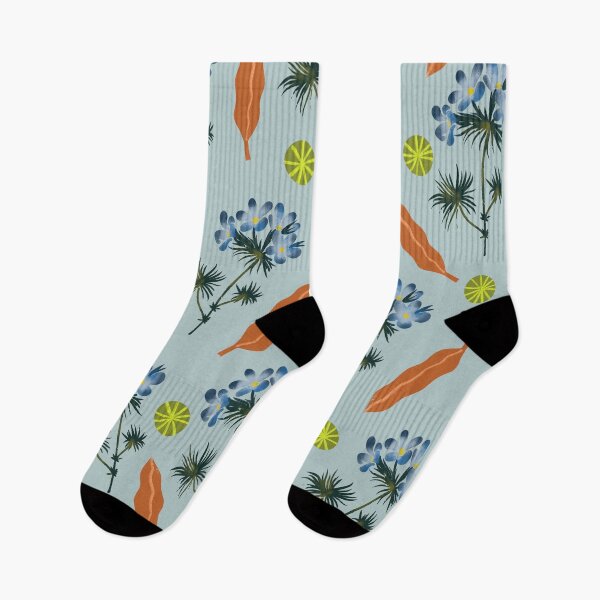 Item preview, blue botanicals designed and sold by Pacesyte.