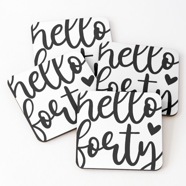 Item preview, Hello Forty designed and sold by BlushingCreatives.