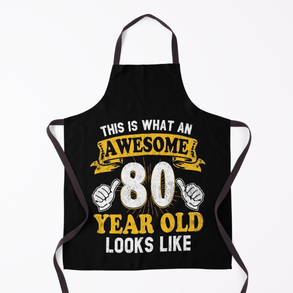 Item preview,  80th Birthday T Shirt Funny 80 Years Old Gifts 80 Year Old Looks Like designed and sold by Simeon	 Dorelus.