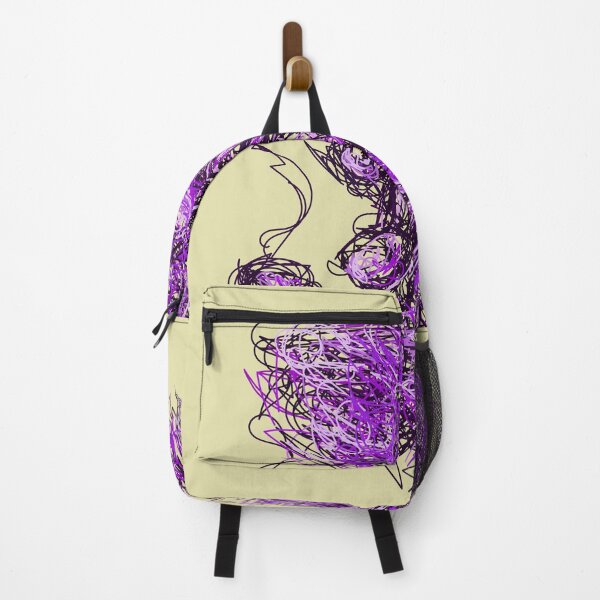 Item preview, pipe man in purple abstract portrait contemporary design designed and sold by sibleystudios.
